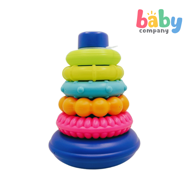 Infantino Rock'N Stack Rings - Dark Blue