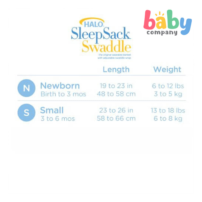 Halo SleepSack Swaddle - Bunnies, Small
