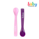 B.box Flexible Silicone Spoon Pack - Purple/Pink