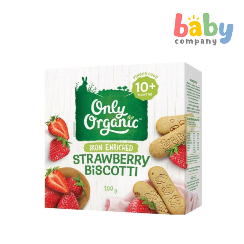 Only Organic Baby Snack Strawberry Biscotti (10 mos+) 100g