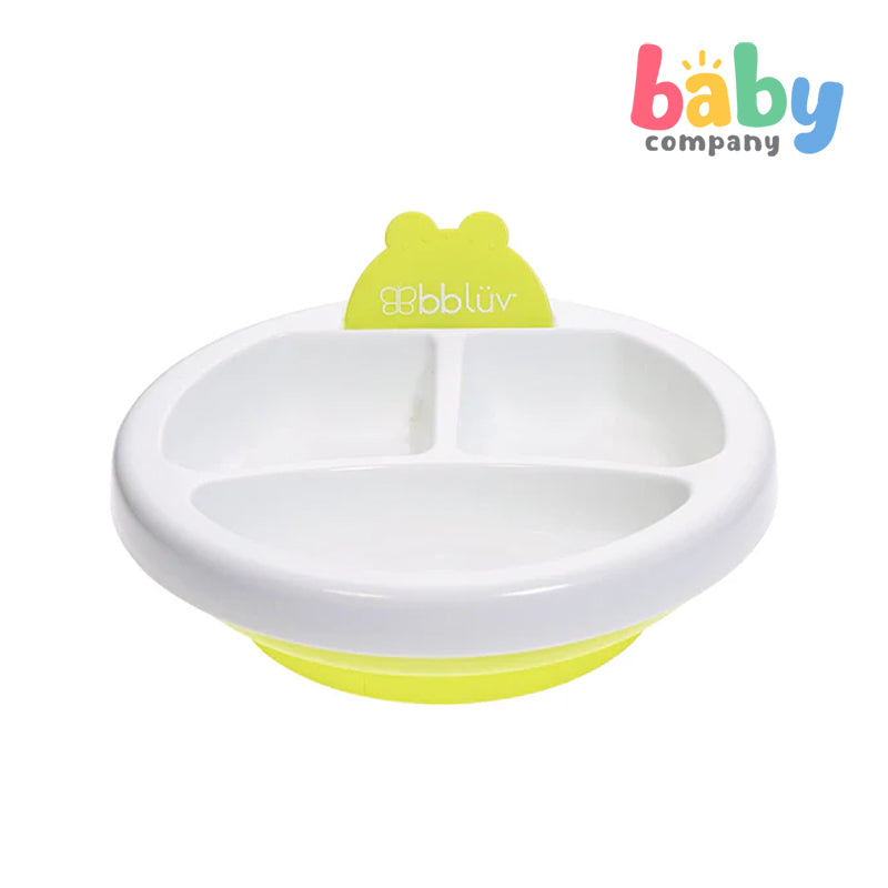 BBLUV Platö: Warm Feeding Plate - Lime