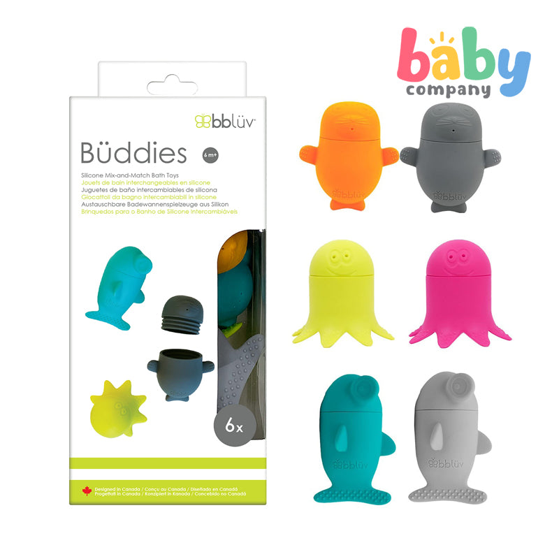 BBLUV Büddies: Silicone Bath Toys Set