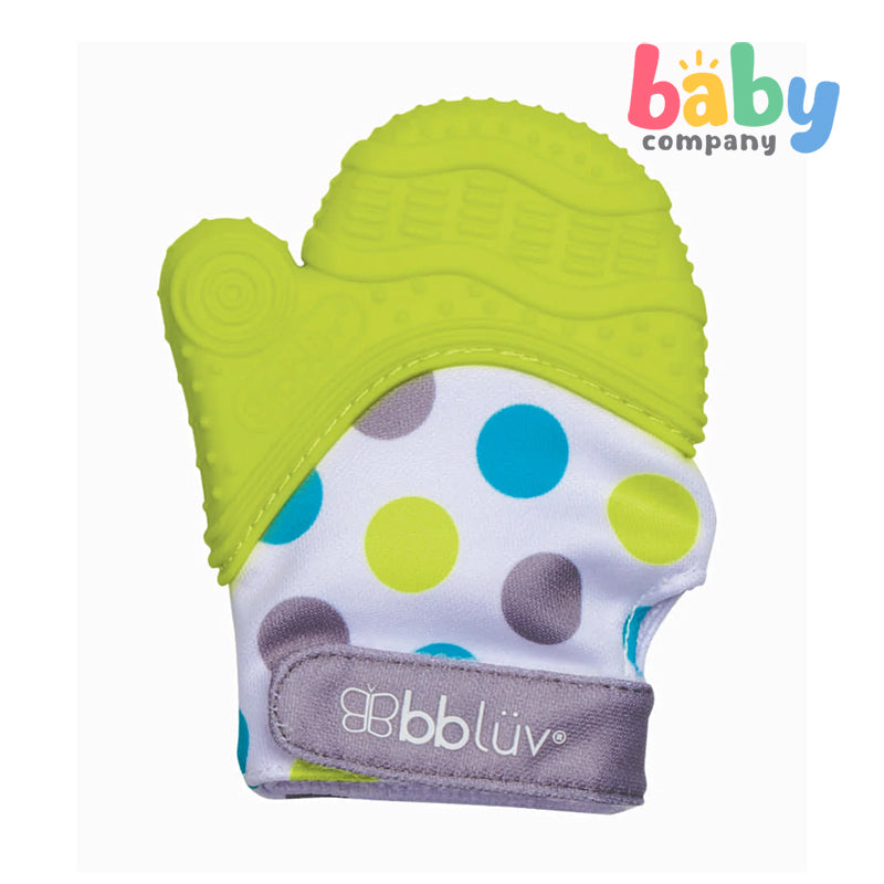 BBLUV Glüv: Baby Teething Mitten - Lime