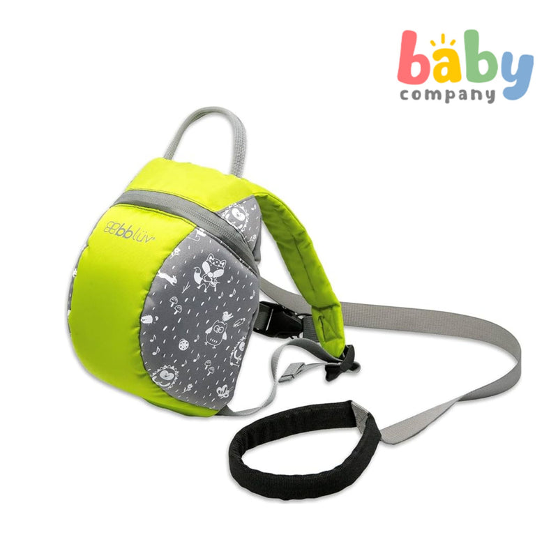 BBLUV Päk: Toddler Mini Backpack With Safety Reins - Lime