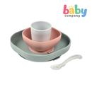 Beaba Baby Silicone 4-Piece Meal Set with Suction Pad