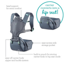 Infantino Hip Rider Plus 5-In-1 Hip Seat Carrier