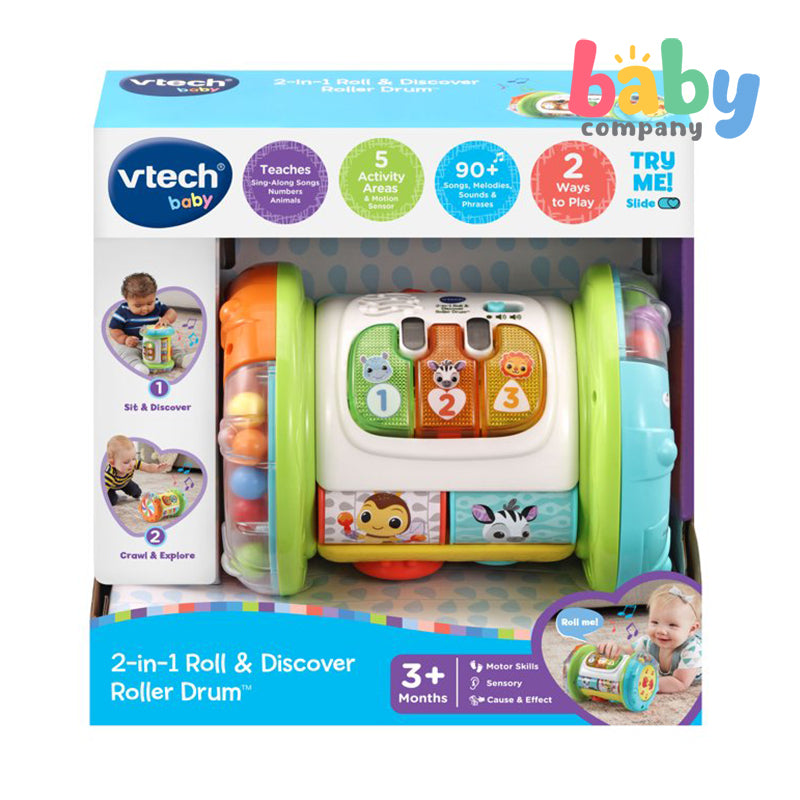 VTech 2-In-1 Roll & Discover Roller Toy Drum