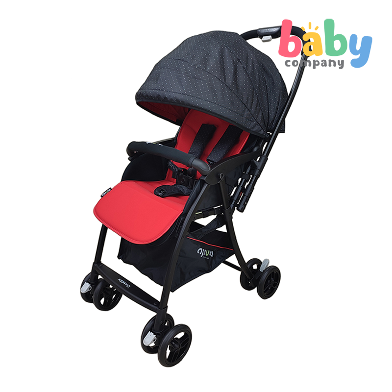 Apruva Keiryo Reversible Lightweight Stroller - Black/Red