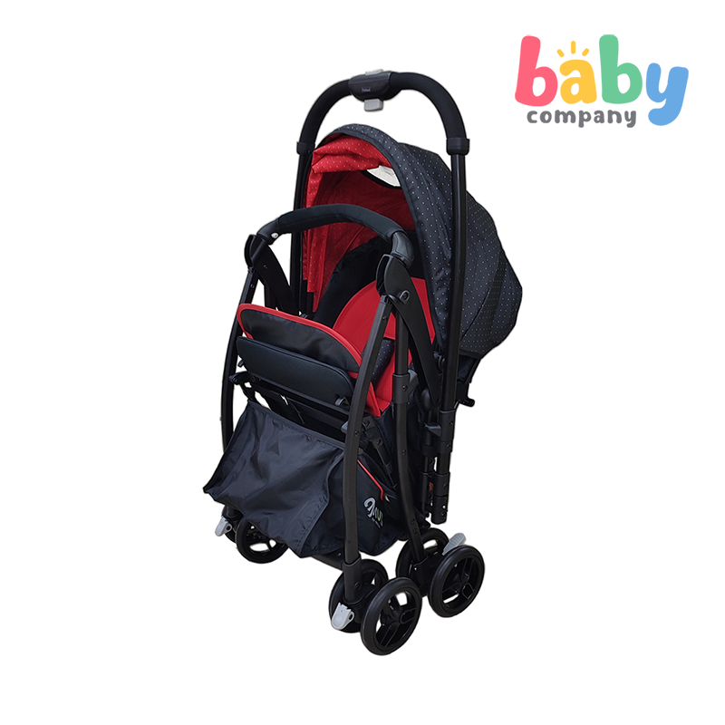 Apruva Keiryo Reversible Lightweight Stroller - Black/Red