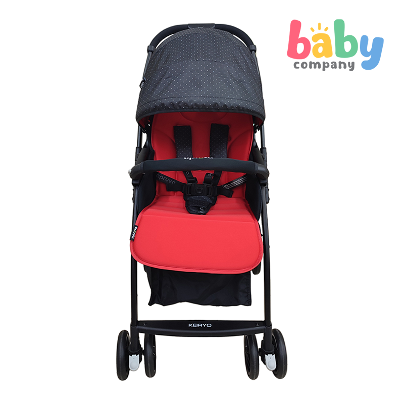 Apruva Keiryo Reversible Lightweight Stroller - Black/Red