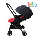 Apruva Keiryo Reversible Lightweight Stroller - Black/Red