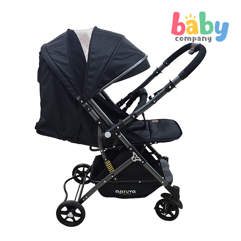 Apruva Ahti Compact Reversible Stroller - Black