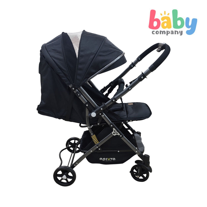 Apruva Ahti Compact Reversible Stroller - Black