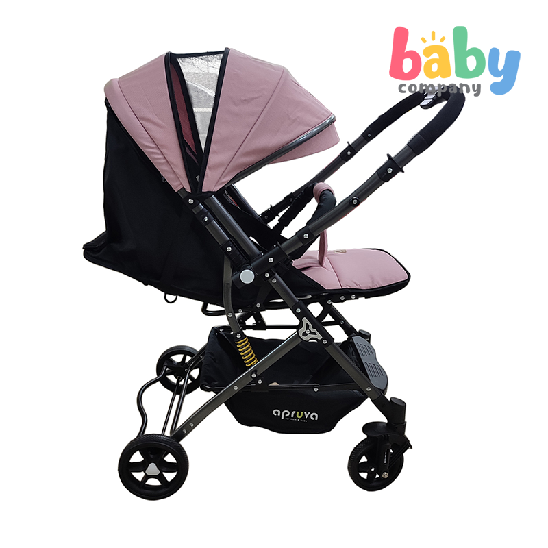 Apruva Ahti Compact Reversible Stroller - Pink