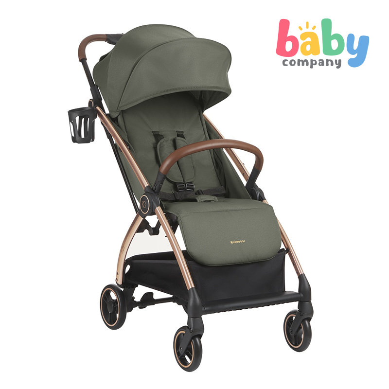 KikkaBoo Autofold Joy Stroller - Army Green