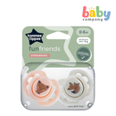 Tommee Tippee Fun Pacific Soother Twin Pack - 0-6 Months