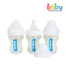 Bebeta 3-Pack Regular Neck Baby Feeding Bottle with Logo (3oz)
