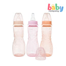 Bebeta 3-Pack Regular Neck Wishbone Baby Feeding Bottles (8oz/240ml) - Blue and Pink