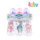Bebeta 3-Pack Regular Neck with Scale Hood Baby Feeding Bottles (8oz/240ml) - Animal Print