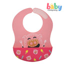 Marcus & Marcus Wide Coverage Silicone Baby Bib - Pig