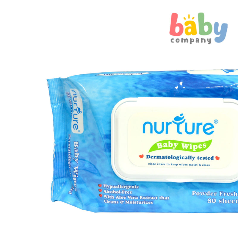 Nurture Baby Wipes Powder Scent 80s