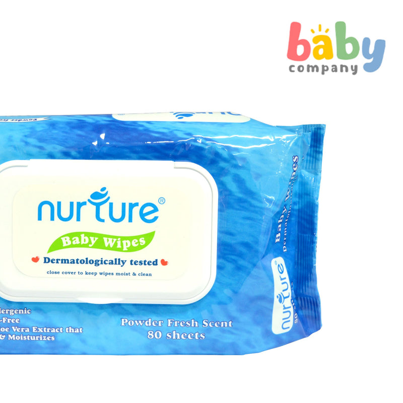 Nurture Baby Wipes Powder Scent 80s