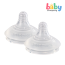 Marcus & Marcus BebeMarc Antibacterial Natural Feeding Nipple - Set of 2