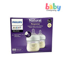 Philips Avent Natural Response Baby Bottle 0m+ - 4oz/125ml, Pack of 2
