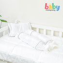 Sleepery Organic Bamboo Baby Bedding 5pc Set - White