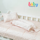 Sleepery Organic Bamboo Baby Bedding 5pc Set - White