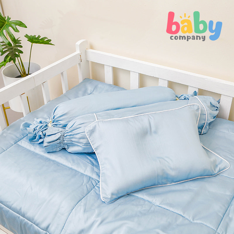 Sleepery Organic Bamboo Baby Bedding 5pc Set Blue