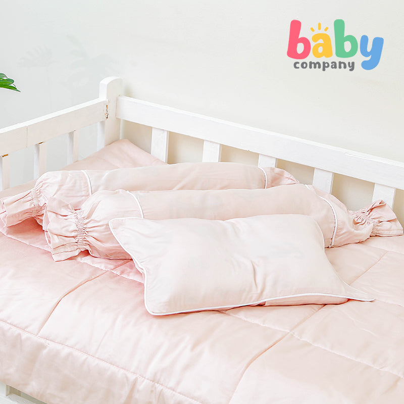 Sleepery Organic Bamboo Baby Bedding 5pc Set - Pink