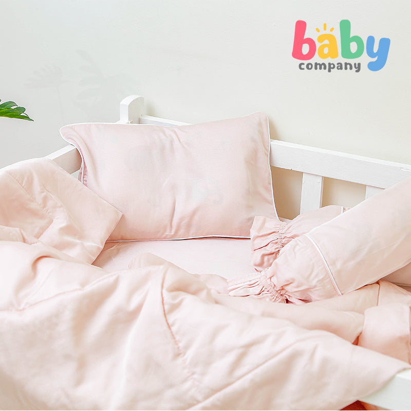 Sleepery Organic Bamboo Baby Bedding 5pc Set - Pink