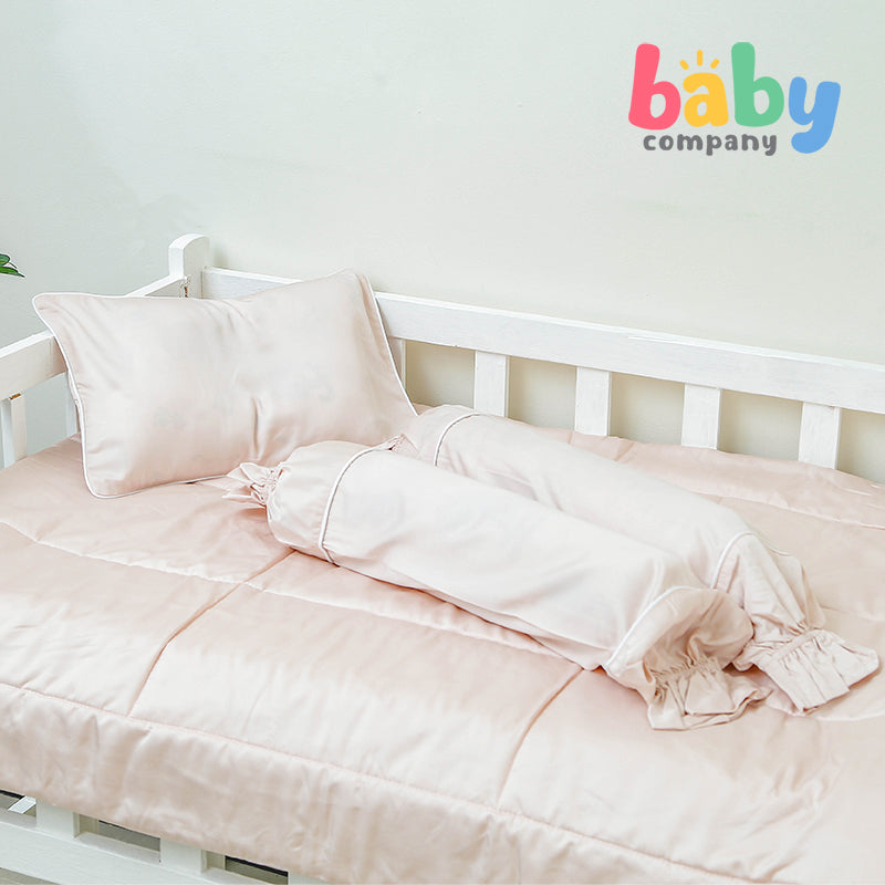 Sleepery Organic Bamboo Baby Bedding 5pc Set - Pink