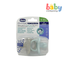 Chicco 2-Pack Physioforma Soft Luxe Pacifier (6-12 Months) - Green/Gray