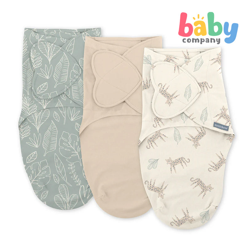 Swaddle Me Monogram Pack of 3 - Born Free