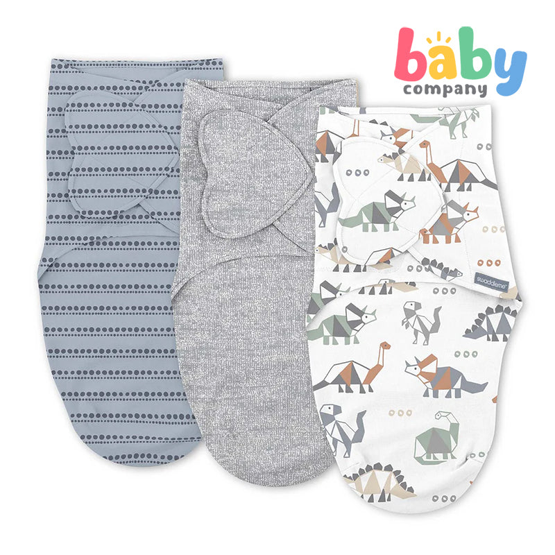 Swaddle Me Monogram Pack of 3 - Dino Mite