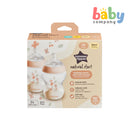 Tommee Tippee Natural Start Decorated PP Bottle Pack of 2 - 260ml, Pink