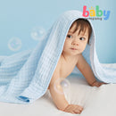 Purcotton Airysoft Gauze 4-Layer Bath Towel - Blue