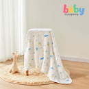 Purcotton Airysoft Gauze 6-Layer Bath Towel - Blue Lion & Plane (95x95cm)