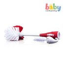 Nuby 2-in-1 Bottle & Nipple Cleaning Brush 0m+ - Red and White