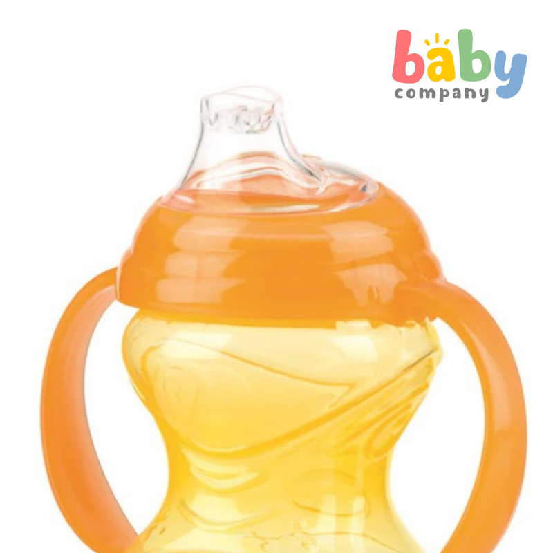 Nuby Grip N' Sip Toddler Spout Cup with Twin Handles 4m+ - Orange