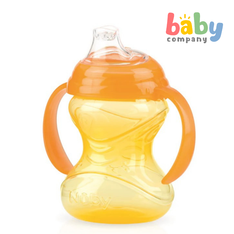 Nuby Grip N' Sip Toddler Spout Cup with Twin Handles 4m+ - Orange