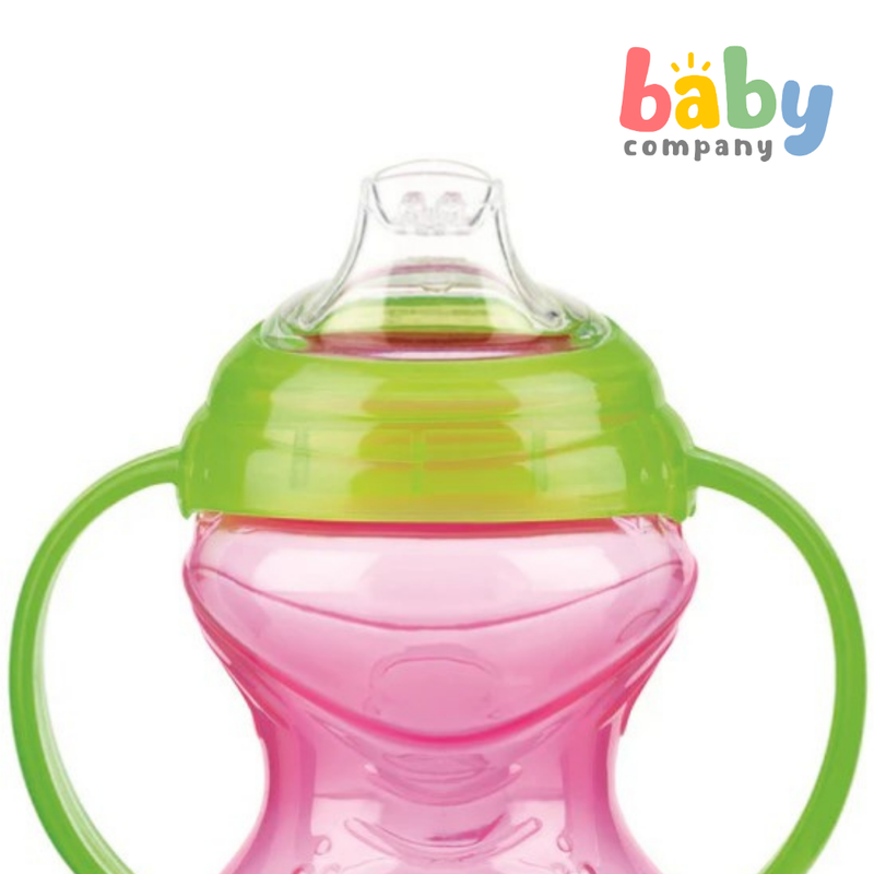 Nuby Grip N' Sip Toddler Spout Cup with Twin Handles 4m+ - Pink