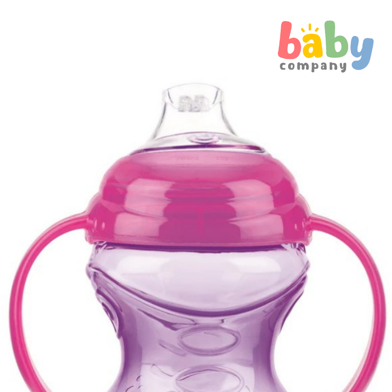 Nuby Grip N' Sip Toddler Spout Cup with Twin Handles 4m+ - Purple