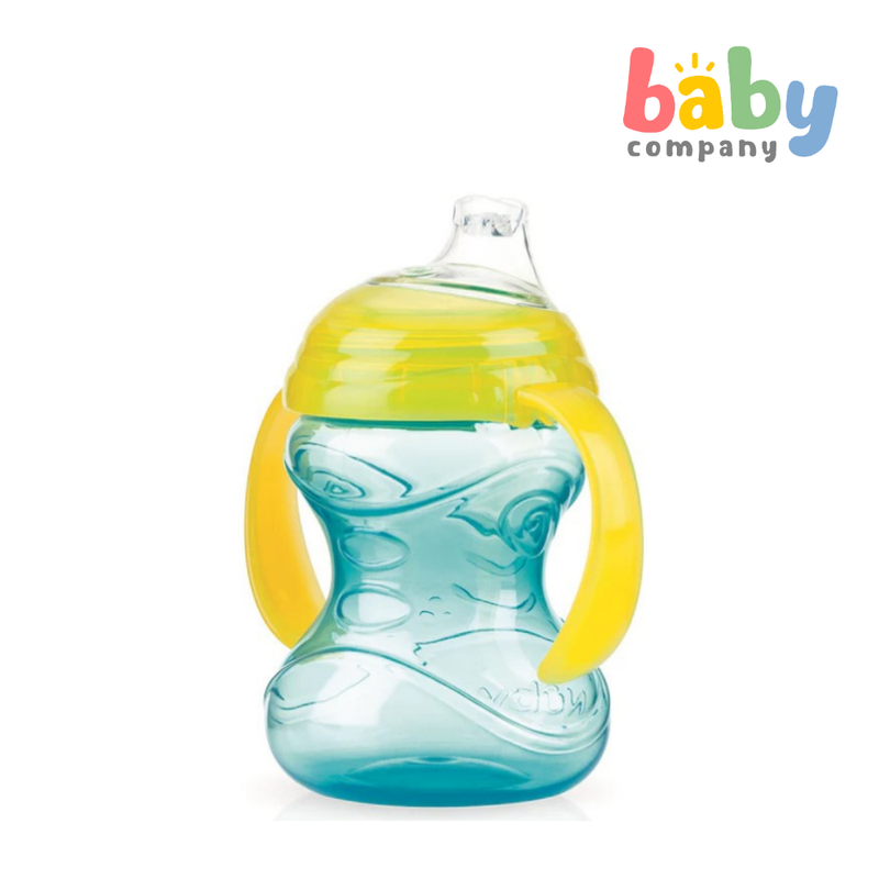 Nuby Grip N' Sip Toddler Spout Cup with Twin Handles 4m+ - Teal