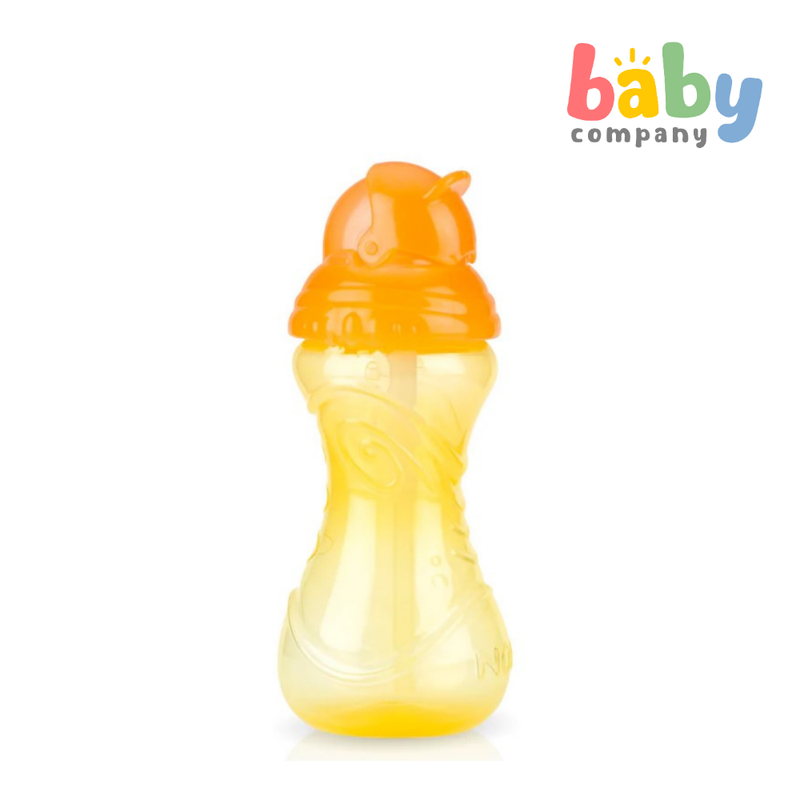 Nuby Flip-It Toddler Straw Cup 12m+ - Yellow