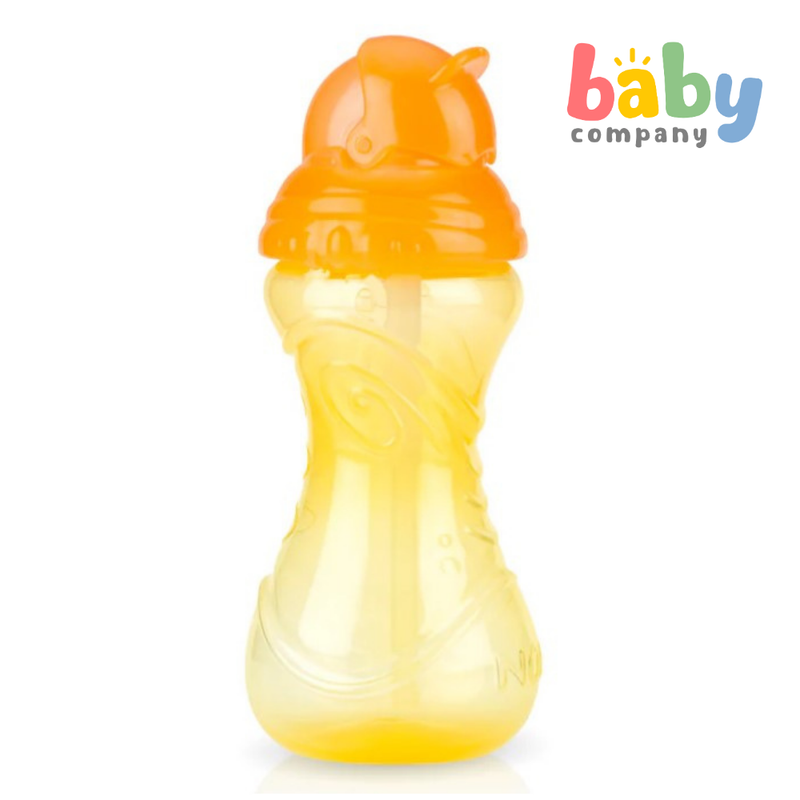 Nuby Flip-It Toddler Straw Cup 12m+ - Yellow