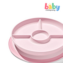 Oxo Tot Suction Divided Plate - Blossom