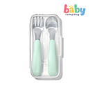 Oxo Tot On The Go Fork And Spoon - Opal